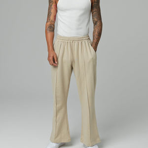 Pantalones de chándal acampanados de alta calidad para hombre, cintura media, forro polar de algodón grueso, estilo casual deportivo 2026 - Product Image 2