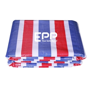 Bâche PE rayée à prix direct usine, fabriquée au Vietnam, avec œillets, bâche PE à prix compétitif, bâche roulée - Product Image 1