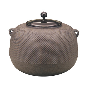 Olla de Té Ro-Kama de Primera Calidad, Auténtica, Japonesa, Clásica, Hecha a Mano con Hierro, para Ceremonias - Product Image 1