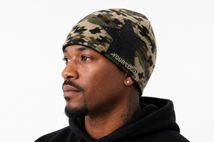 New Jacquard Custom Logo Camouflage Beanie Hat Camo Skull <b>Cap</b> Soft Stretch Winter Warm Knit Beanies for <b>Men</b> Women 2026 - Product Image 3