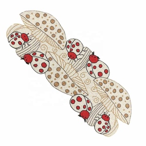 Tulips Floral Glass Beaded <b>Table</b> <b>Runner</b> Decorative Dining <b>Table</b> Centerpiece for <b>Weddings</b> Parties Christmas & Everyday Decor - Product Image 4