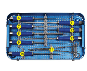 Juego de Instrumentos de Fijación Cervical Anterior, Jeringas Veterinarias Reutilizables, Instrumentos Quirúrgicos de Acero Inoxidable 304 para Animales - Product Image 3