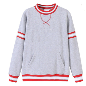 เสื้อสเวตเชิ้ตยูนิเซ็กซ์ปักลาย Grey Crest Chenille Crewneck Fraternity |   ผ้าโพลีเอสเตอร์/คอตตอนสำหรับฤดูหนาว ทรงปกติ - Product Image 1
