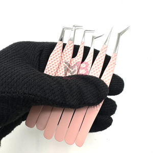 Pince à cils de qualité professionnelle, haute précision, robuste, meilleure adhérence et contrôle pour la pose et l'ajustement des extensions de cils - Product Image 3