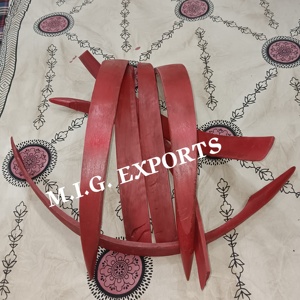 Plaques longues en corne de buffle d'eau pour la fabrication traditionnelle d'arc composé, la fabrication de manches de couteau et de rasoir, et la fabrication de lunettes de qualité supérieure.2026 - Product Image 5