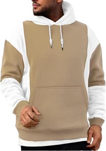 Sweat-shirt à capuche en molleton extensible pour homme, chaud et flexible, idéal pour l'entraînement, la course à pied et les exercices - Product Image 4