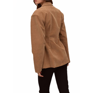 Blazer de mujer 2026 estilo europeo-americano con cuello en V y lazo en la cintura, casual, elegante, a la moda, de manga larga, para hermandades, OEM, venta al por mayor, personalizado - Product Image 4