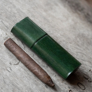 Porte-cigares en cuir pratique pour les voyages avec coupe-cigares intégré, personnalisable, multifonctionnel, élégance et commodité, prix bas - Product Image 5