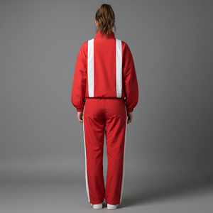 OEM/ODM 100% nylon color block Women's Tracksuit Comfortable baggy Fit Custom screen printed logo Breathable ladies 2 Piece <b>set</b> - Product Image 6