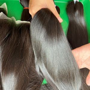 Hueso recto pelo liso crudo venta al por mayor hueso crudo recto extensión de cabello humano Remy Original hueso recto donante pelo - Product Image 2