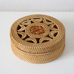 Cajas decorativas de ratán, varios diseños, cestas para almacenar té y alimentos. - Product Image 5