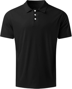 Polo à manches courtes pour homme, motif uni, séchage rapide, grande taille, avec étiquette privée - Product Image 1