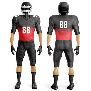 Youth American Football Uniform Rugby Jersey Sports Club Sets Vintage <b>Compression</b> Breathable Polyester Team Player Uniform - Product Image 4