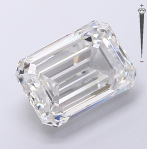 Diamante Cultivado en Laboratorio con Certificado IGI, Corte Esmeralda de 5.07 CT, Color F, Claridad VVS1, ROYAL GEMS, Certificado para Joyería 766624299 - Product Image 4