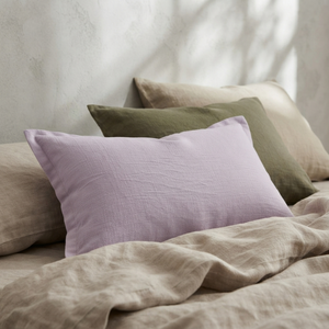 Nordic Plain Solid Color Linen Stitching Breathable Woven <b>Square</b> <b>Cushion</b> Covers for Home Sofa - Product Image 2