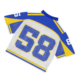 Camiseta Deportiva Personalizada Sublimada de Fútbol Americano con Diseño de Bordado Moderno y Malla Transpirable - Product Image 3