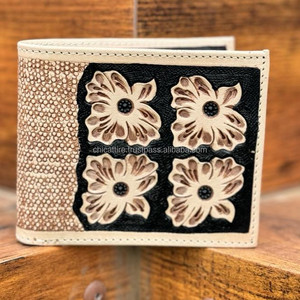 กระเป๋าสตางค์ใบสั้นแบบมีซิปของผู้ชายทำจากหนังแท้ลายตะวันตกแบบแฟชั่นถือกระเป๋าใส่บัตรสำหรับเป็นของขวัญ - Product Image 2