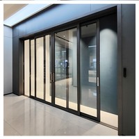 Système de porte et fenêtre en aluminium sur mesure, couleur et taille personnalisées, étanche, isolation thermique, finition moderne, pour hôtel commercial et appartement