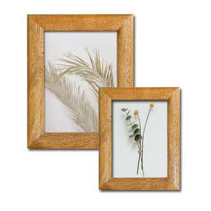 Hand Carved Mango Wood Picture <b>Frame</b>, Rustic Farmhouse Vintage Boho Decorative Picture <b>Frame</b>, Mango Wood <b>Photo</b> <b>Frame</b> Set: Rustic - Product Image 2