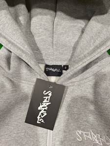 Two Tone Panel Embroidery Baggy Joggger With Custom Labels Zipper Croptop Pullover Hoodie <b>CUffed</b> <b>Jogger</b> 100% Fleece Sweatsuit - Product Image 5