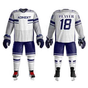 Uniforme de hockey sur glace professionnel respirant 100% polyester coupe ample, dernier design, haute qualité - Product Image 1