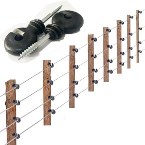 Fence Ring Post Wood Post Insulator with Insulator Socket <b>Tool</b> Electric Fence Insulator - Product Image 6