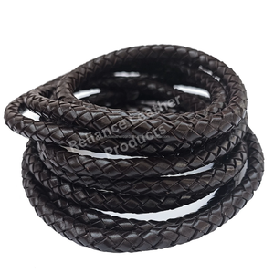 Cordon en cuir tressé Bolo Modèle de résultats de bijoux à motif de 5mm. Cordon en cuir tressé Bolo Lieu d'origine IN;34648 de haute qualité - Product Image 5