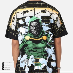 T-shirt en jersey surdimensionné très vendu, 100% coton, qualité supérieure, logo imprimé numérique personnalisé, unisexe, streetwear décontracté - Product Image 4