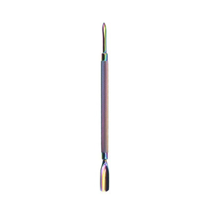 Poussoir à cuticules double face pour la préparation du vernis gel, réutilisable, en acier inoxydable, outil de soin des ongles - Product Image 1