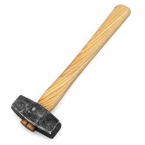 ค้อนตีเหล็กทำมือ หัวเหล็กคาร์บอน ด้ามไม้แอชตามหลักสรีรศาสตร์ ตีขึ้นรูปสองด้าน เครื่องมือขึ้นรูปโลหะ OEM DIY สำหรับผู้เริ่มต้น - Product Image 1