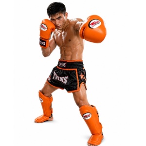 Equipo de Protección Deportiva de Piel Transpirable con Diseño Personalizado OEM, al Mejor Precio, para Kickboxing Profesional, Juego de Espinilleras para Sparring - Product Image 1