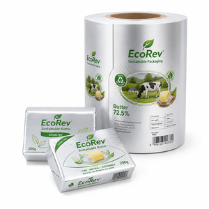 Primium Hot Selling News Coated Soft Butter Wrapping <b>Paper</b> Aluminum Foil <b>Roll</b> Butter Foil Wrapping <b>Paper</b> for Food Cheese Butter - Product Image 1