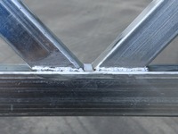 Cobertizo de almacén de estructura de acero prefabricada de gran envergadura con diseño de armazón de techo