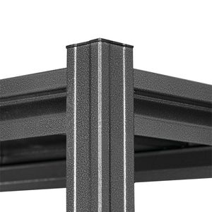 Organizzatore a 5 Ripiani Regolabili con Telaio in Acciaio Resistente, Multiuso per Organizzazione Domestica in Argento RT - Product Image 6