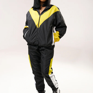 Chaqueta Cortavientos Ligera de Poliéster con Capucha para Invierno, Conjunto Deportivo de 2 Piezas para Mujer, Ropa Deportiva para Exteriores, Logotipo Personalizado, Impermeable - Product Image 3