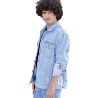 Veste en jean à coupe ample doublée polaire pour l'hiver, style décontracté, disponible en grandes tailles du XS au 6XL, personnalisation de marque