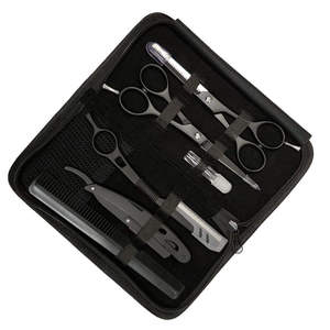 Kit de Tijeras de Peluquería con Cuchilla, Juego de Herramientas Profesionales para Salón de Belleza, Agarre Fuerte, Acero Inoxidable de Grado A+ - Product Image 1