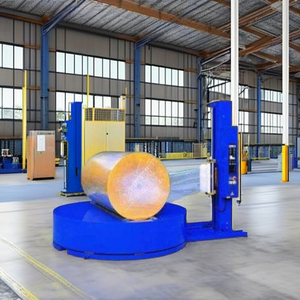 Máquina Envolvedora de Palés Eléctrica Semiautomática con Control PLC, Control Preciso de la Película, Envoltura Estable para Protección de Mercancías Durante el Transporte - Product Image 3