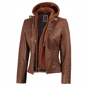Veste en cuir pour femme, style streetwear, nouveau design, veste en cuir véritable, couleur unie, veste en cuir pour femme à prix avantageux - Product Image 3