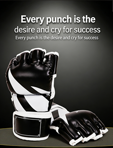 Professional Boxing Training Gloves Half Finger Leather <b>Cushion</b> for Adult Sanda Boxing UFC Training Sandbag Knuckles - Product Image 5