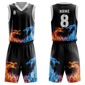 Team Fitness Adult Basketball Uniform Custom Colors Breathable Polyester Fabric Jersey Latest Design Sets - Product Image 6