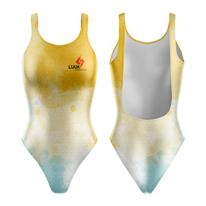 Traje de Baño de Una Pieza Sublimado Personalizado para Mujer, Traje de Baño Deportivo de Secado Rápido con Logotipo Personalizado OEM, Ropa de Playa para Equipos - Product Image 4