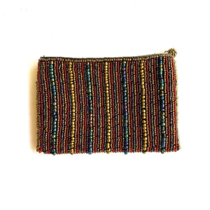 Handcrafted Beaded Coin <b>Pouch</b> Flower Cow Print Beaded Coin From India Handmade Coin <b>Pouch</b> for Women and GirlsTags&Cards - Product Image 4