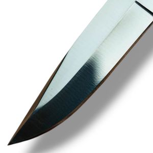 Cuchillos de Acero al Carbono de Alto Rendimiento con Estructura de Hoja Fija Resistente, Cómodo Empuñadura de Madera y Funda de Cuero para Uso - Product Image 4