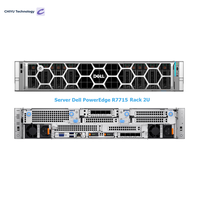 Servidor en Rack PowerEdge R7715 2U con un Solo Procesador AMD EPYC, DDR5, PCIe 5, NVMe, Máquina de Computación Empresarial Usada en Stock