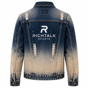 เสื้อแจ็คเก็ตยีนส์ผู้ชายสำหรับฤดูหนาว RICHTALK SPORTS แบบลำลอง ออกแบบเองได้ ผลิตจากผ้าฝ้าย 100% ระบายอากาศได้ดี เป็นมิตรกับสิ่งแวดล้อม แห้งเร็ว เหมาะสำหรับกิจกรรมกลางแจ้ง ขายส่ง - Product Image 2