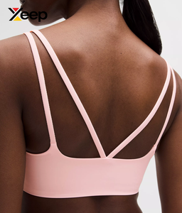 XEEP High Quality Women Yoga Sports <b>Bra</b> XC-SB-83 Solid Simple Breathable Adjustable <b>Straps</b> Removable Pads High Support Quick Dry - Product Image 4