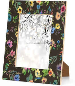 Tenture murale de 4 pouces, 6 pouces et 7 pouces en bois de noyer de haute qualité, cadre photo rétro en bois massif personnalisé - Product Image 2