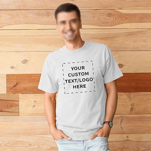 Camiseta de Hombre de Alta Calidad en Poliéster/Algodón, Cuello Alto, Manga Corta, Corte Holgado, Estilo Hip Hop, Tejido Transpirable - Product Image 2