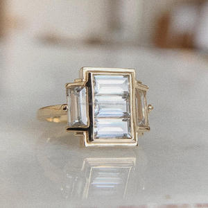 Arin /18K/14K ทองพร้อมใบรับรอง GIA/IGI เพชรธรรมชาติทันสมัยหรือออกแบบเองด้วยแหวนเพชร MOQ ต่ำ - Product Image 1